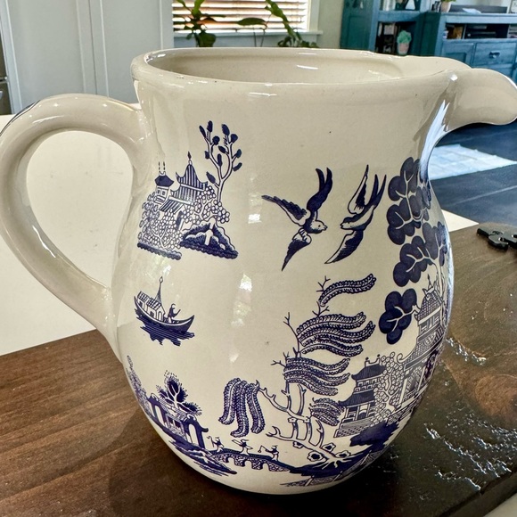 Blue Willow Pantry Collection Pitcher by Heritage Mint Ltd 6 1/4" Vintage - Picture 2 of 8